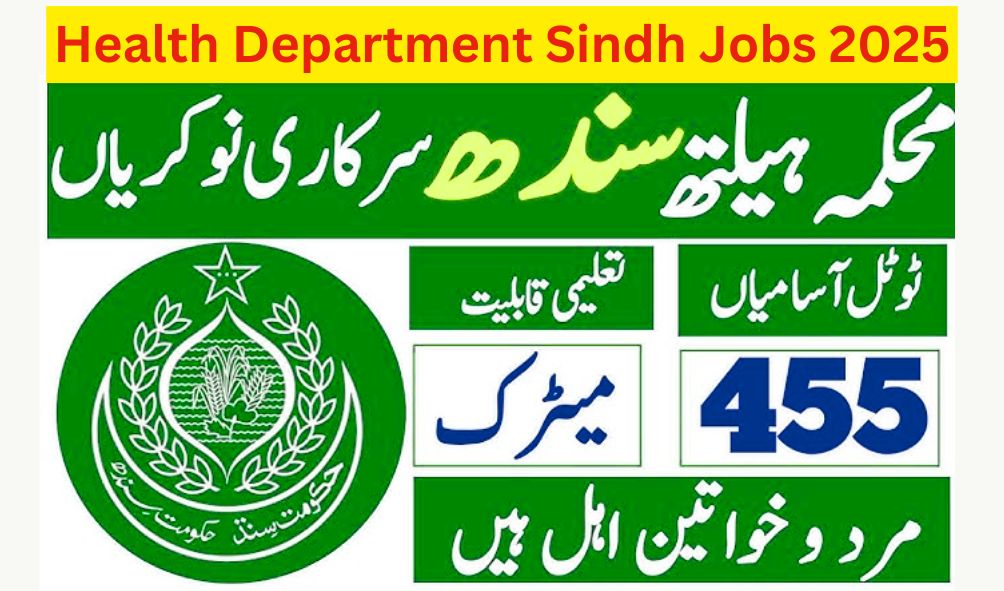 Health Department Sindh Jobs 2025